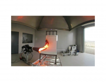 Thiết bị kiểm tra đánh giá khả năng chống cháy của đệm ghế máy bay với ngọn lửa cường độ cao